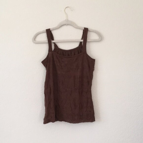 Xhilaration Babydoll Y2K Camisole Tank Top Brown Large - Picture 4 of 11